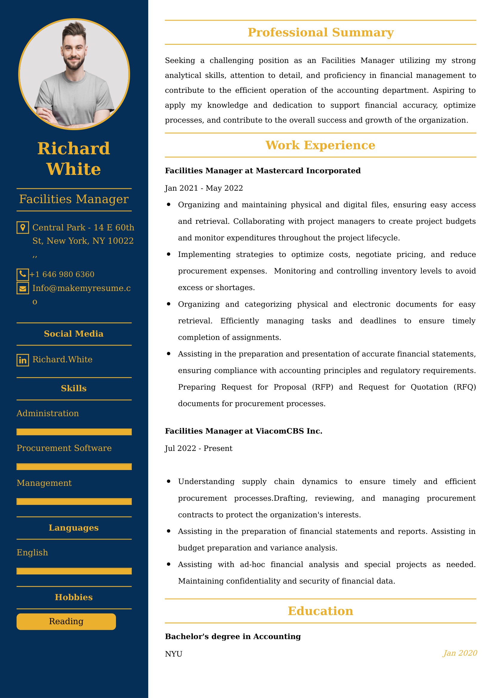 Administrative Resume samples