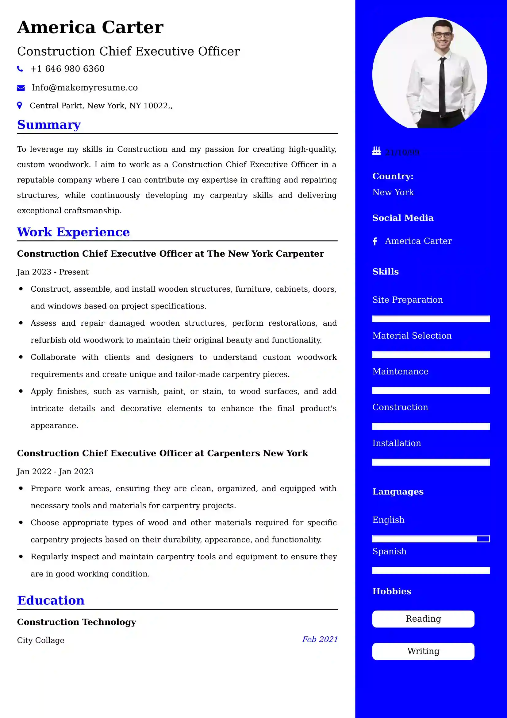 Dynamic Construction Resume Examples | 77+ ATS-Optimized Samples and Guide